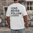 Baseball Lead Never Follow Leaders Team Captain Leadership Premium Tri-Blend Men's Back Print T-Shirt Baseball Lead Never Follow Leaders Team Captain Leadership Premium Tri-Blend Men's Back Print T-Shirt