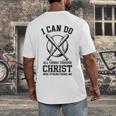 Christian Baseball Philippians 4 Men's Back Print T-Shirt