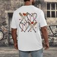 Coquette Bow XOXO Baseball Lover Heart Valentine Game Day Men's Back Print T-Shirt Coquette Bow XOXO Baseball Lover Heart Valentine Game Day Men's Back Print T-Shirt