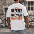 Retired Basketball Referee For Baseball Refs Men's Back Print T-Shirt Retired Basketball Referee For Baseball Refs Men's Back Print T-Shirt