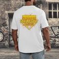 Strike Out Childhood Cancer Boys Baseball Drip Gold Ribbon Men's Back Print T-Shirt