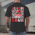6 7 Bruh Six Seven Valentine Heart Baseball Men's Back Print T-Shirt