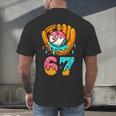 Baseball 67 Ice Cream Drip 67 Six Seven Meme 67th Birthday Men's Back Print T-Shirt
