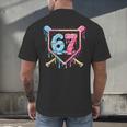 Baseball 67 Ice Cream Drip Six Seven Meme Boy Girl Kid Men's Back Print T-Shirt Baseball 67 Ice Cream Drip Six Seven Meme Boy Girl Kid Men's Back Print T-Shirt