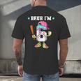 Baseball 6th Birthday Boy Ice Cream Drip Bruh I'm 6 Year Old Men's Back Print T-Shirt Baseball 6th Birthday Boy Ice Cream Drip Bruh I'm 6 Year Old Men's Back Print T-Shirt