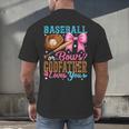 Baseball Or Bows Godfather Loves You Gender Reveal Men's Back Print T-Shirt