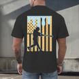 Baseball Drip Boys Dripping Ice Cream Baseball American Flag Men's Back Print T-Shirt