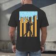 Baseball Drip Dripping Ice Cream Sport Player American Flag Men's Back Print T-Shirt Baseball Drip Dripping Ice Cream Sport Player American Flag Men's Back Print T-Shirt