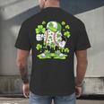 Baseball Drip Ice Cream Shamrock Irish St Patricks Men Men's Back Print T-Shirt