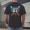 Baseball Drip Number 67 Player Or 67Th Birthday Men's Back Print T-Shirt Baseball Drip Number 67 Player Or 67Th Birthday Men's Back Print T-Shirt
