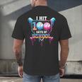 Baseball Ice Cream Drip I Hit 100 Days Of School Boys Kids Men's Back Print T-Shirt