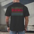 Baseball Layered Text Team Player Coach Youth Men's Back Print T-Shirt Baseball Layered Text Team Player Coach Youth Men's Back Print T-Shirt