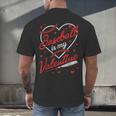 Baseball Is My Valentine Coach Player Lovers Cool Sport Love Men's Back Print T-Shirt Baseball Is My Valentine Coach Player Lovers Cool Sport Love Men's Back Print T-Shirt
