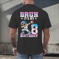 Bruh It's My 8th Birthday Baseball Ice Cream Drip 8 Year Old Men's Back Print T-Shirt Bruh It's My 8th Birthday Baseball Ice Cream Drip 8 Year Old Men's Back Print T-Shirt