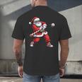 Christmas Baseball Player Santa Xmas Boys Men Toddler Men's Back Print T-Shirt