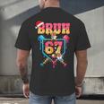 Christmas Gingerbread Bruh 67 Baseball Ice Cream Drip Kids Men's Back Print T-Shirt Christmas Gingerbread Bruh 67 Baseball Ice Cream Drip Kids Men's Back Print T-Shirt