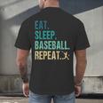 Eat Sleep Baseball Repeat Baseball Player Baseball Men's Back Print T-Shirt Eat Sleep Baseball Repeat Baseball Player Baseball Men's Back Print T-Shirt