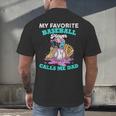 My Favorite Baseball Player Calls Me Dad Ice Cream Drip Men's Back Print T-Shirt My Favorite Baseball Player Calls Me Dad Ice Cream Drip Men's Back Print T-Shirt