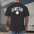 Game Day Baseball Player And Fan Graphic Men's Back Print T-Shirt
