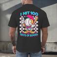 I Hit 100 Days Of School Baseball Ice Cream Drip Men's Back Print T-Shirt I Hit 100 Days Of School Baseball Ice Cream Drip Men's Back Print T-Shirt