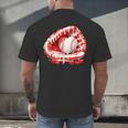 Kid Drip Ice Cream Baseball Heart Catcher Valentines Day Boy Men's Back Print T-Shirt