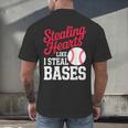 Kids Stealing Hearts Cute Baseball Boys Men's Back Print T-Shirt