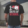 Retro 100 Days Of School Baseball Teacher Student 100 Days Men's Back Print T-Shirt Retro 100 Days Of School Baseball Teacher Student 100 Days Men's Back Print T-Shirt