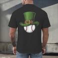 St Patricks Day Shamrock Baseball Saint Paddy's Kids Boys Men's Back Print T-Shirt