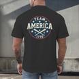 Team America 1776 4th Of July Patriotic Baseball Men's Back Print T-Shirt Team America 1776 4th Of July Patriotic Baseball Men's Back Print T-Shirt