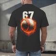 Women's 67 Baseball Boys Birthday Teens Six Seven Brainrot Men's Back Print T-Shirt