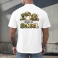 100 Days Of School Baseball Camo School Teacher Boy Men's Back Print T-Shirt