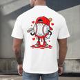 Baseball Drip Valentines Men's Back Print T-Shirt