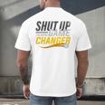 Baseball Fan Shut Up I'm Doing Game Changer Premium Tri-Blend Men's Back Print T-Shirt