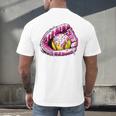 Baseball Glove Drip Shirt Ice Cream Dripping Girls Pocket Premium Men's Back Print T-Shirt Baseball Glove Drip Shirt Ice Cream Dripping Girls Pocket Premium Men's Back Print T-Shirt