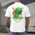 Baseball Life Style Ice Cream Drip Green Premium Tri-Blend Men's Back Print T-Shirt Baseball Life Style Ice Cream Drip Green Premium Tri-Blend Men's Back Print T-Shirt