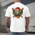 Baseball Xmas Christmas Baseball Ice Cream Drip Boys Men's Back Print T-Shirt