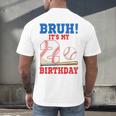 Bruh It's My 2nd Birthday Boy Baseball Themed Party Men's Back Print T-Shirt