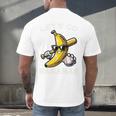 Lets Go Bananas Baseball Retro Sports Boys Kids Men Youth Premium Tri-Blend Men's Back Print T-Shirt