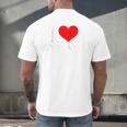 I Heart My Wawa Raglan Baseball Tee Men's Back Print T-Shirt