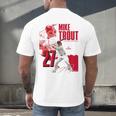 Mike Trout Los Angeles A MLB Baseball Players MLBMTR304N Men's Back Print T-Shirt