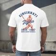 Negro League Baseball History Month Cincinnati Ohio Men's Back Print T-Shirt Negro League Baseball History Month Cincinnati Ohio Men's Back Print T-Shirt