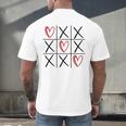 Tic Tac Toe Love Hearts Romantic Valentine Raglan Baseball Tee Men's Back Print T-Shirt Tic Tac Toe Love Hearts Romantic Valentine Raglan Baseball Tee Men's Back Print T-Shirt