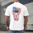 US Flag Baseball Player Batter Sport Lover Team Coach Family Men's Back Print T-Shirt US Flag Baseball Player Batter Sport Lover Team Coach Family Men's Back Print T-Shirt