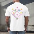 Valentine Heart Love Cute Baseball Softball Lover Sayings Men's Back Print T-Shirt Valentine Heart Love Cute Baseball Softball Lover Sayings Men's Back Print T-Shirt
