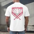 Valentines Baseball Boys Ice Cream Drip Heart Youth Kids Men's Back Print T-Shirt Valentines Baseball Boys Ice Cream Drip Heart Youth Kids Men's Back Print T-Shirt