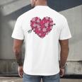 Valentine's Day Baseball Heart Softball Player Sports Lover Men's Back Print T-Shirt Valentine's Day Baseball Heart Softball Player Sports Lover Men's Back Print T-Shirt