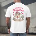 Valentine’s Day Western Life Cowboys Cupid Howdy Valentine Raglan Baseball Tee Men's Back Print T-Shirt