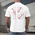 Vintage Distressed Baseball Number 15 Jersey Player Uniform Men's Back Print T-Shirt Vintage Distressed Baseball Number 15 Jersey Player Uniform Men's Back Print T-Shirt