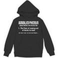 Abibliophobia Definition Reading Bookworm Book Lover Vintage Unisex Hoodie