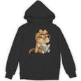 Baby Crocodile Small Book Reading Reptile Graphic Portrait Unisex Hoodie Baby Crocodile Small Book Reading Reptile Graphic Portrait Unisex Hoodie